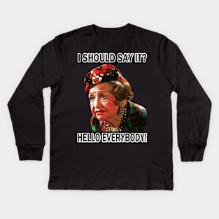 Christmas vacation - Hello Every Body Kids Long Sleeve T-Shirt